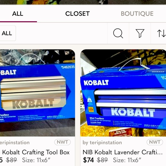 2 Kobalt Mini Tool Boxes
1 Lavender & 1 White Kobalt Mini Tool Box - Picture 1 of 3
